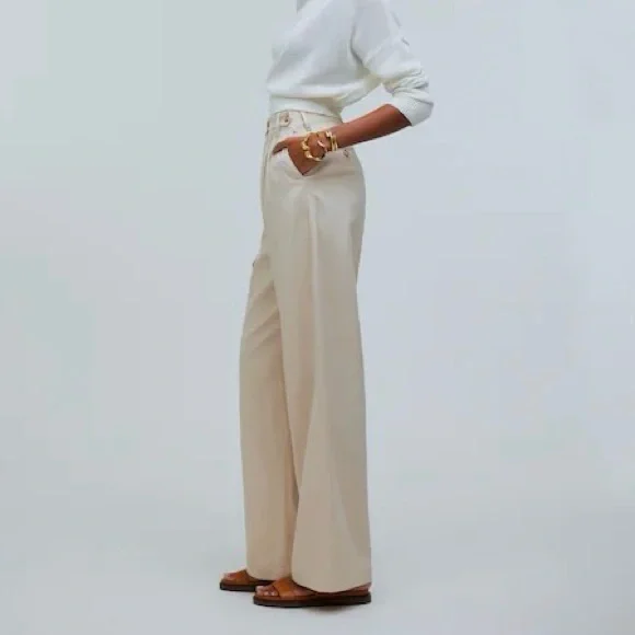 Madewell The Harlow Wide Leg Pant - Picture 4 of 16